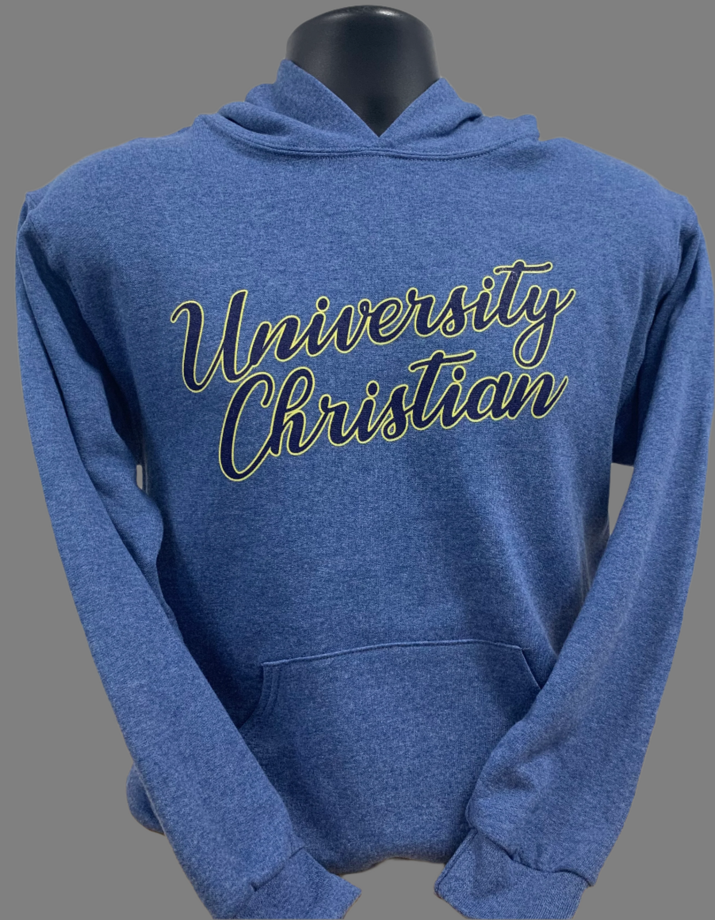 Jerzees Youth Heather Blue UC Hoodie