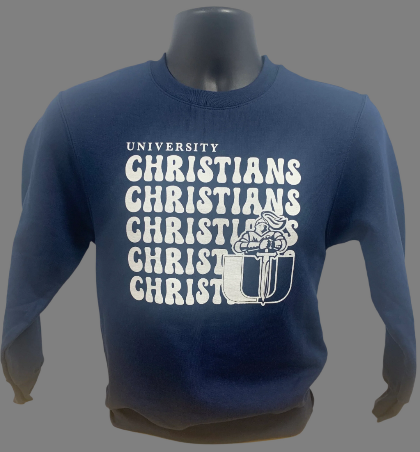 Port & Company Youth Navy Christian, Christian, Crew Neck