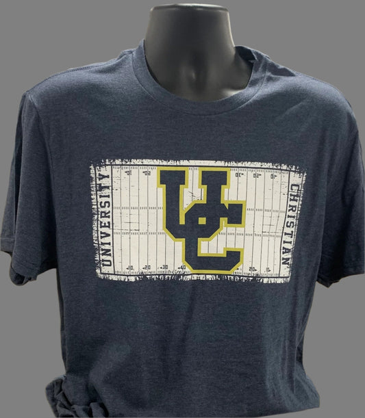 District Perfect Blend Navy Football Field T-Shirts